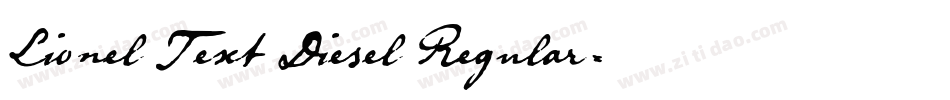 Lionel Text Diesel Regular字体转换